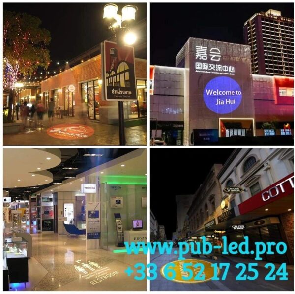 LUMINAIRE GOBO PUBLICITAIRE 150W ROTATIF POUR FAÇADE DE MAGASIN – Image 3
